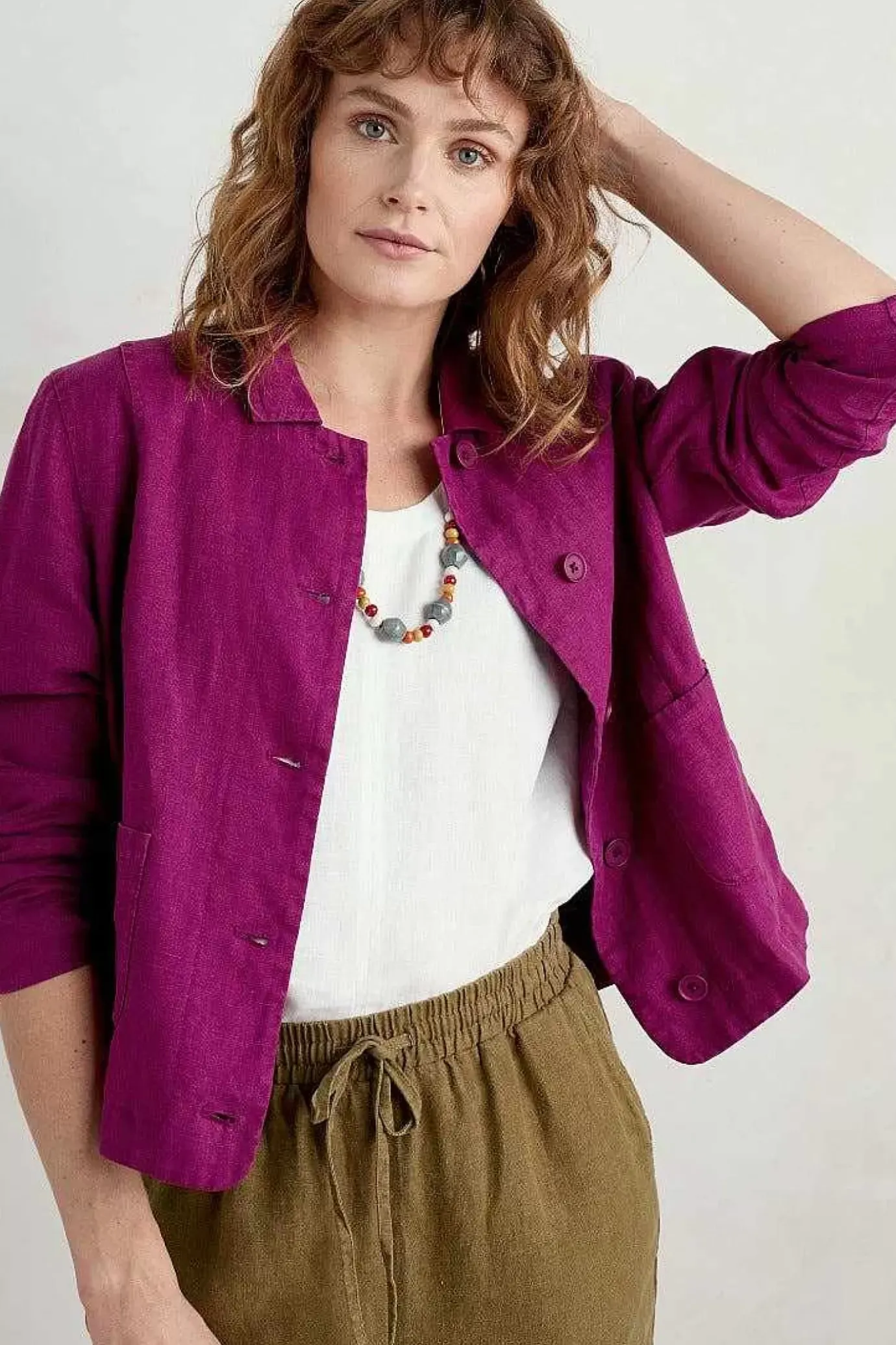 Seasalt Cornwall Arame Linen Jacket<Women Coats & Jackets