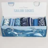 Seasalt Cornwall Box Of 7 Women's Blueprint Socks<Women Socks & Tights