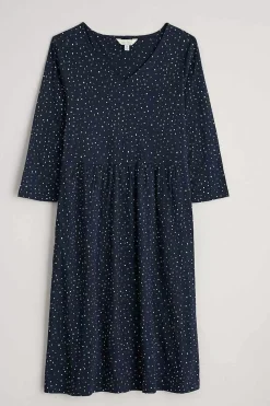 Seasalt Cornwall Brush Drawing 3/4 Sleeve Dress<Women Dresses