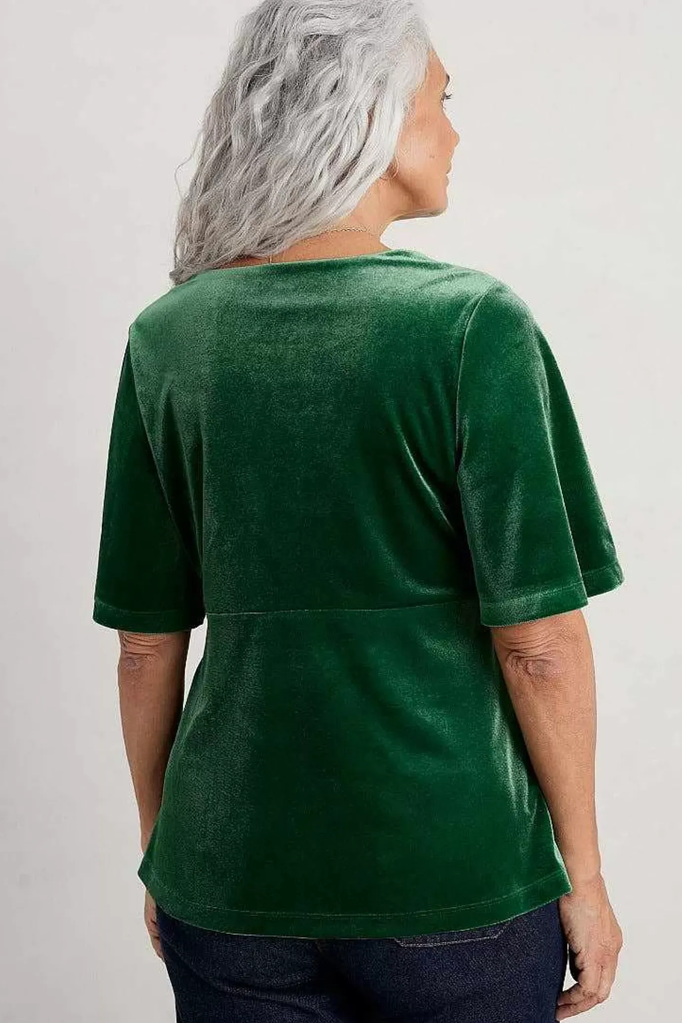 Seasalt Cornwall Capsule V-Neck Velvet Top<Women Tops