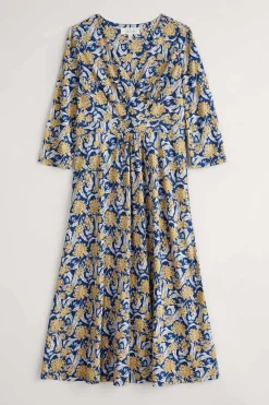 Seasalt Cornwall Chapelle 3/4 Sleeve Jersey Dress (Gots)<Women Dresses
