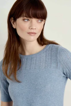 Seasalt Cornwall Chiff Chaff Short Sleeve Knitted Top<Women Knitwear