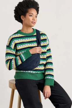 Seasalt Cornwall Clover Bed Lambswool Blend Jumper<Women Knitwear
