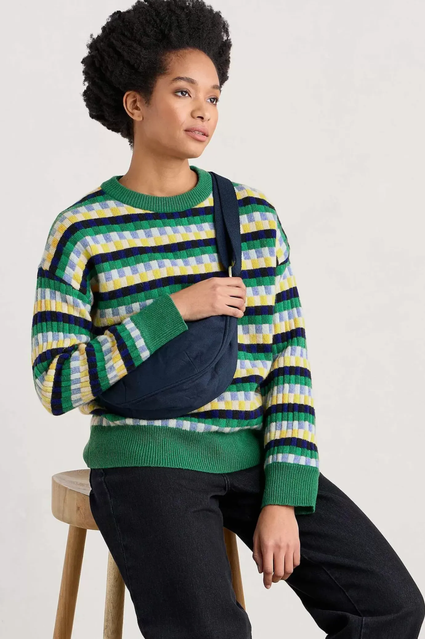 Seasalt Cornwall Clover Bed Lambswool Blend Jumper<Women Knitwear