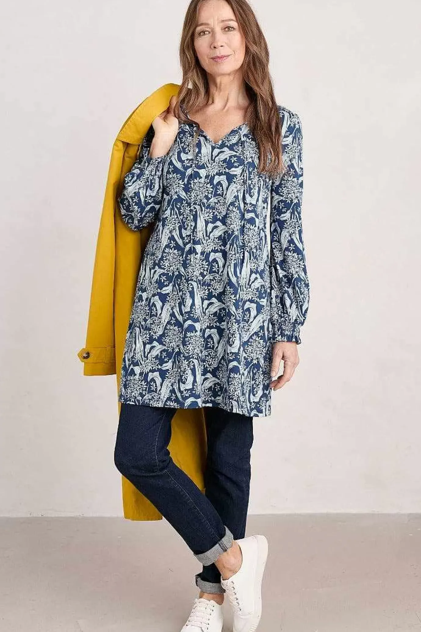 Seasalt Cornwall Composition Organic Cotton Jersey Tunic (Gots)<Women Tunics
