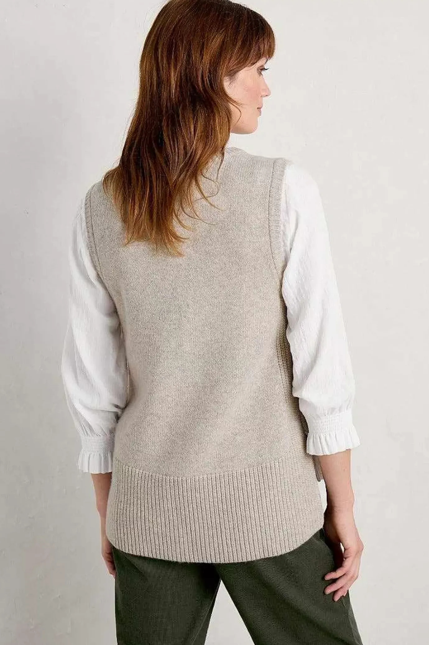 Seasalt Cornwall Coupling V-Neck Vest<Women Knitwear