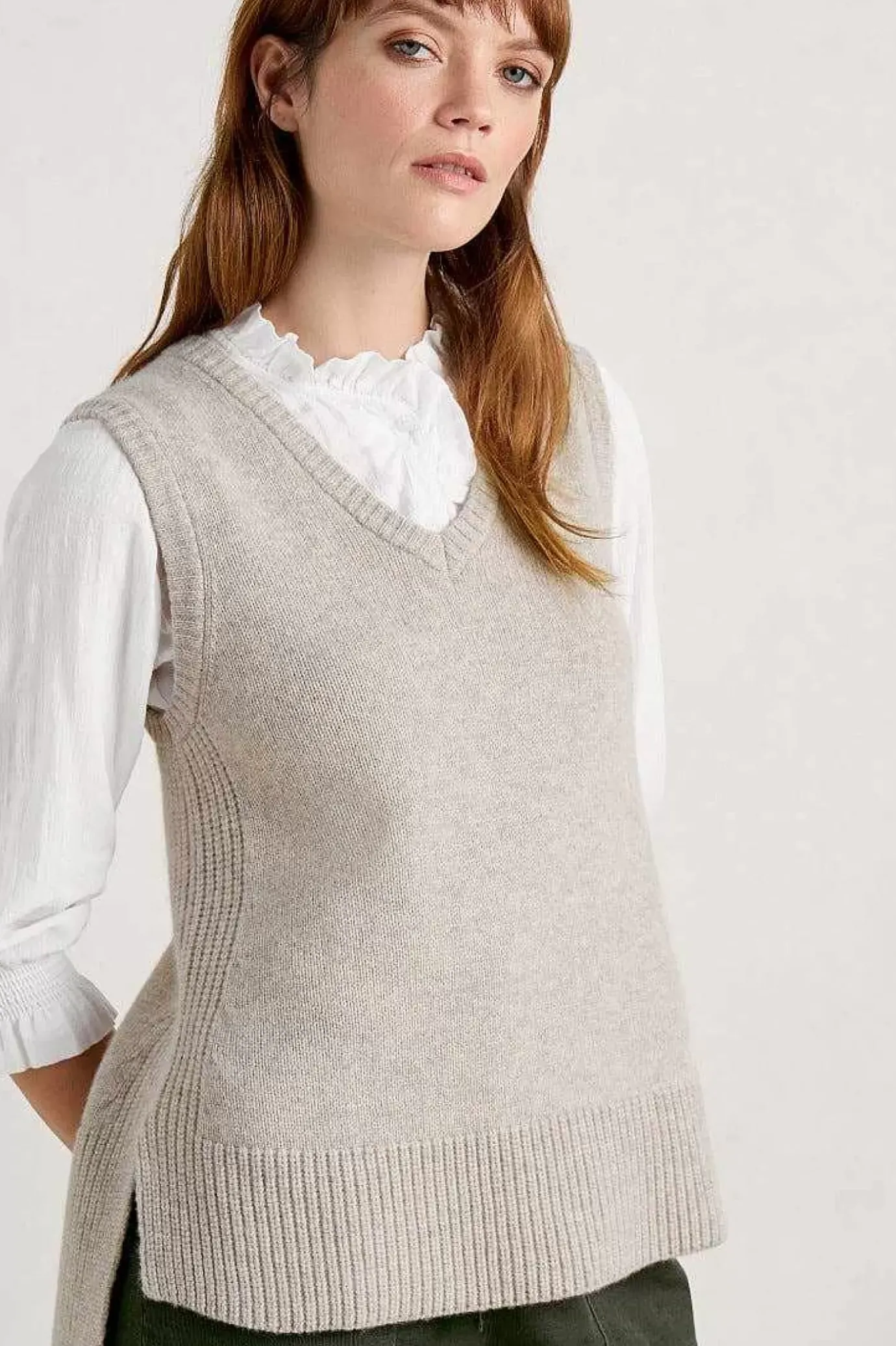 Seasalt Cornwall Coupling V-Neck Vest<Women Knitwear