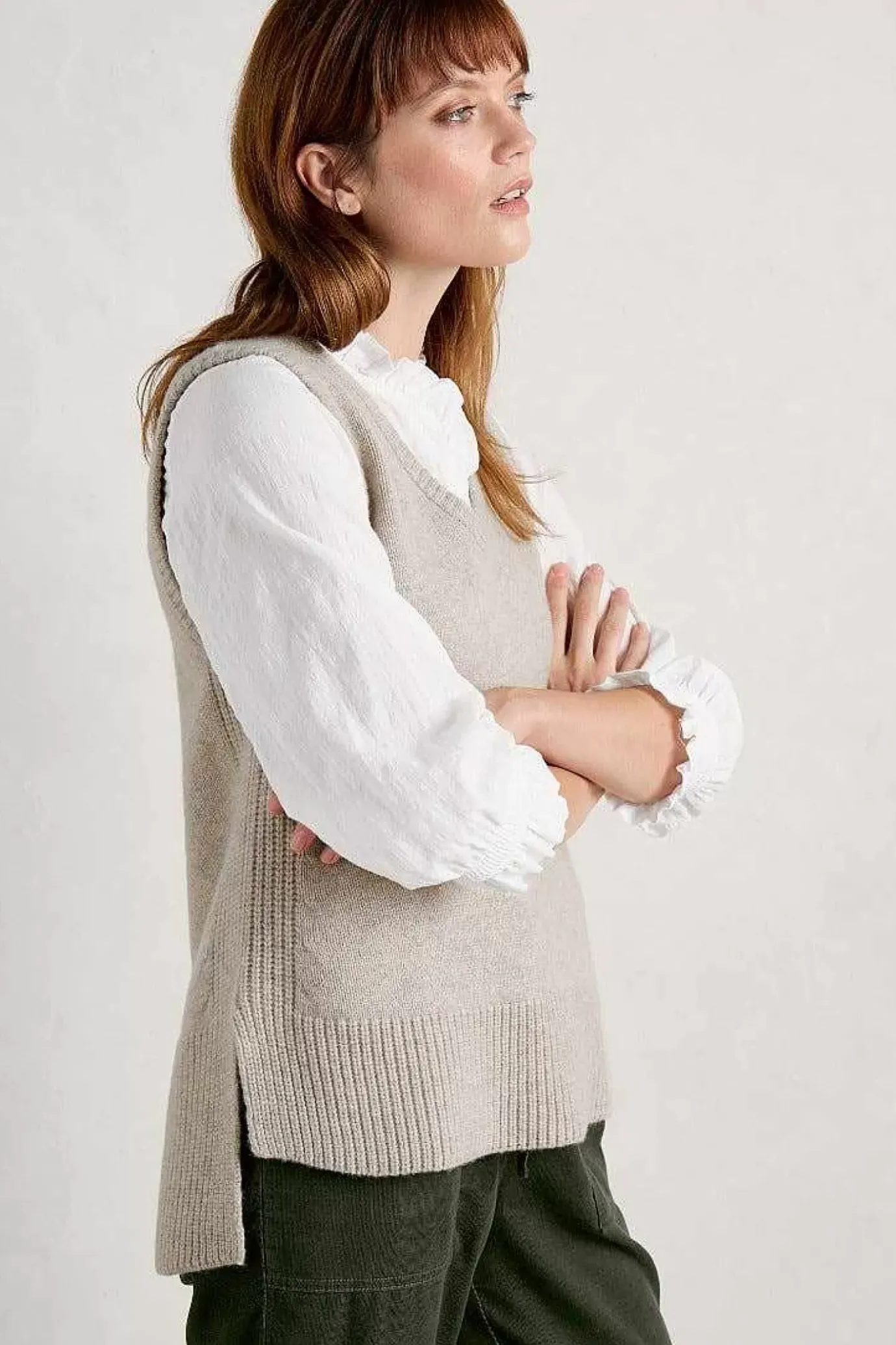 Seasalt Cornwall Coupling V-Neck Vest<Women Knitwear