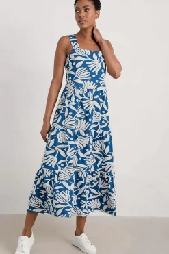 Seasalt Cornwall Deep Water Tiered Dress<Women Dresses