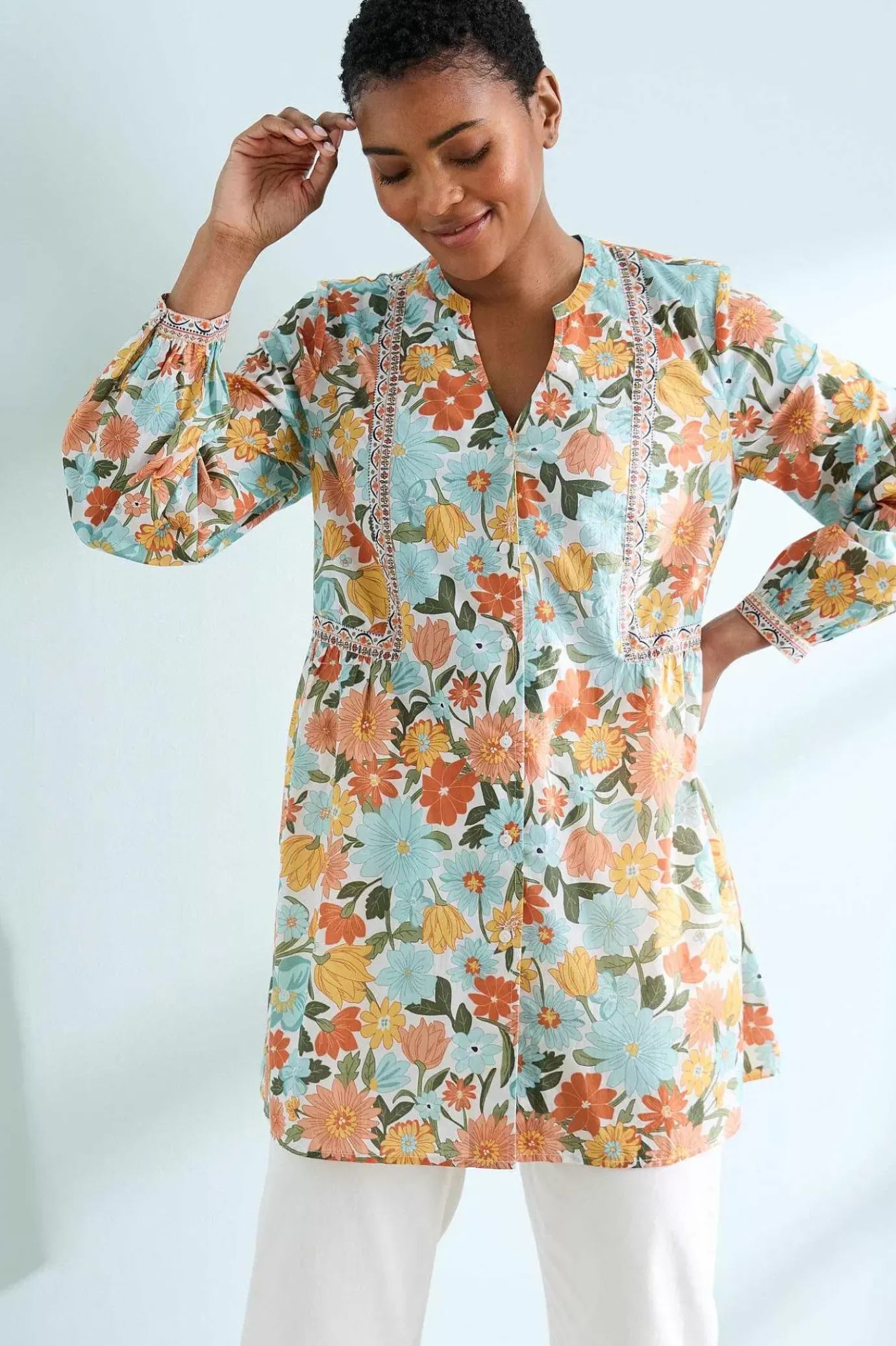 Seasalt Cornwall Dragonfly V-Neck Tunic (Gots)<Women Tunics