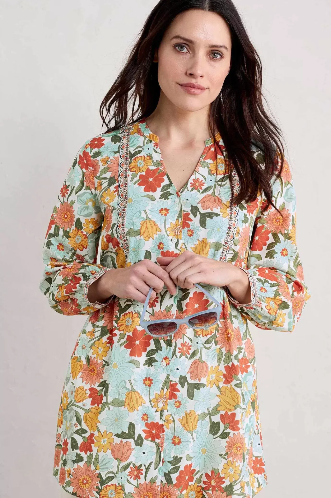 Seasalt Cornwall Dragonfly V-Neck Tunic (Gots)<Women Tunics