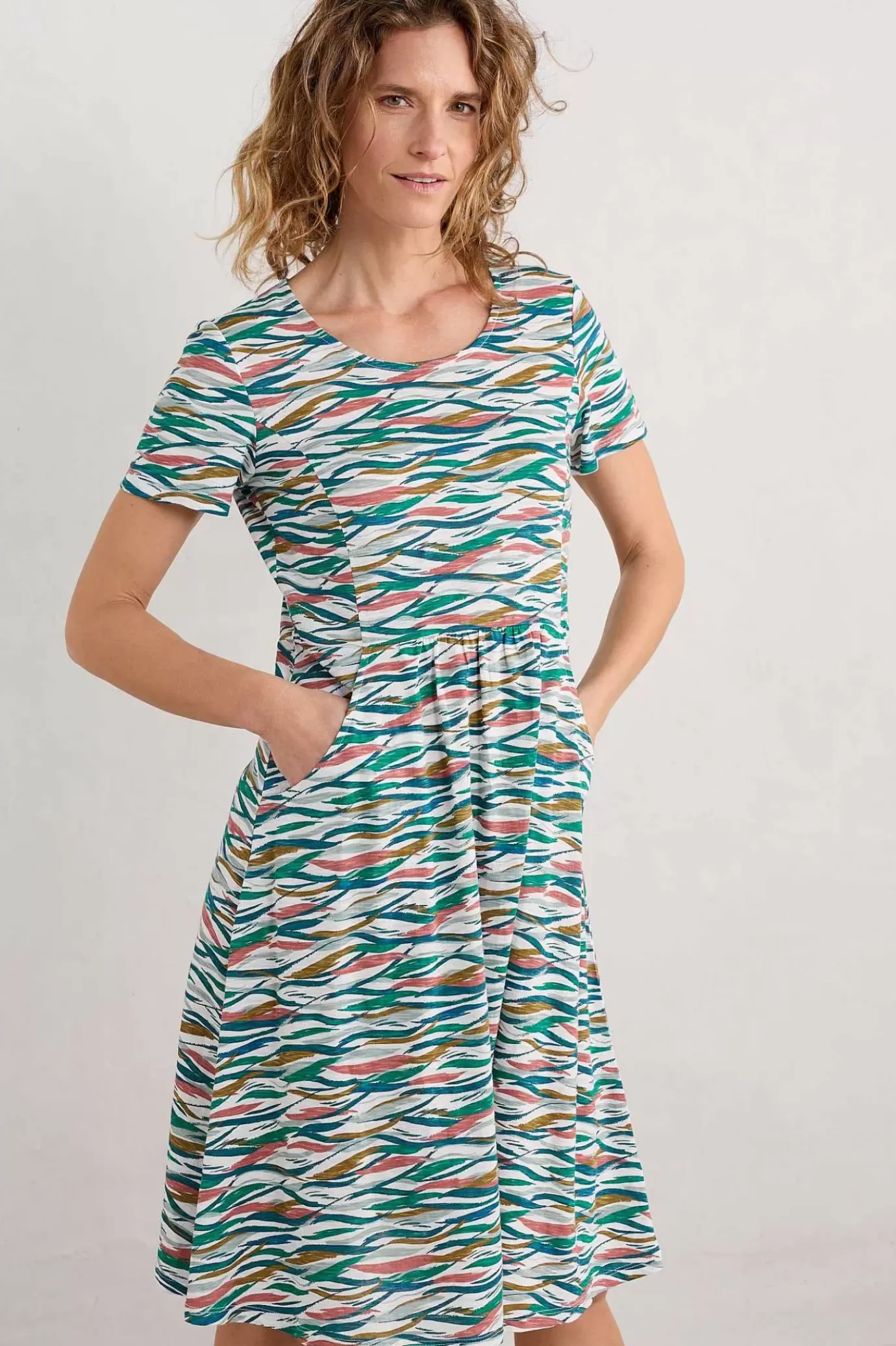 Seasalt Cornwall Enor Fit-And-Flare Dress<Women Dresses