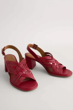 Seasalt Cornwall Faerystone Mid Heel Leather Sandals<Women Sandals
