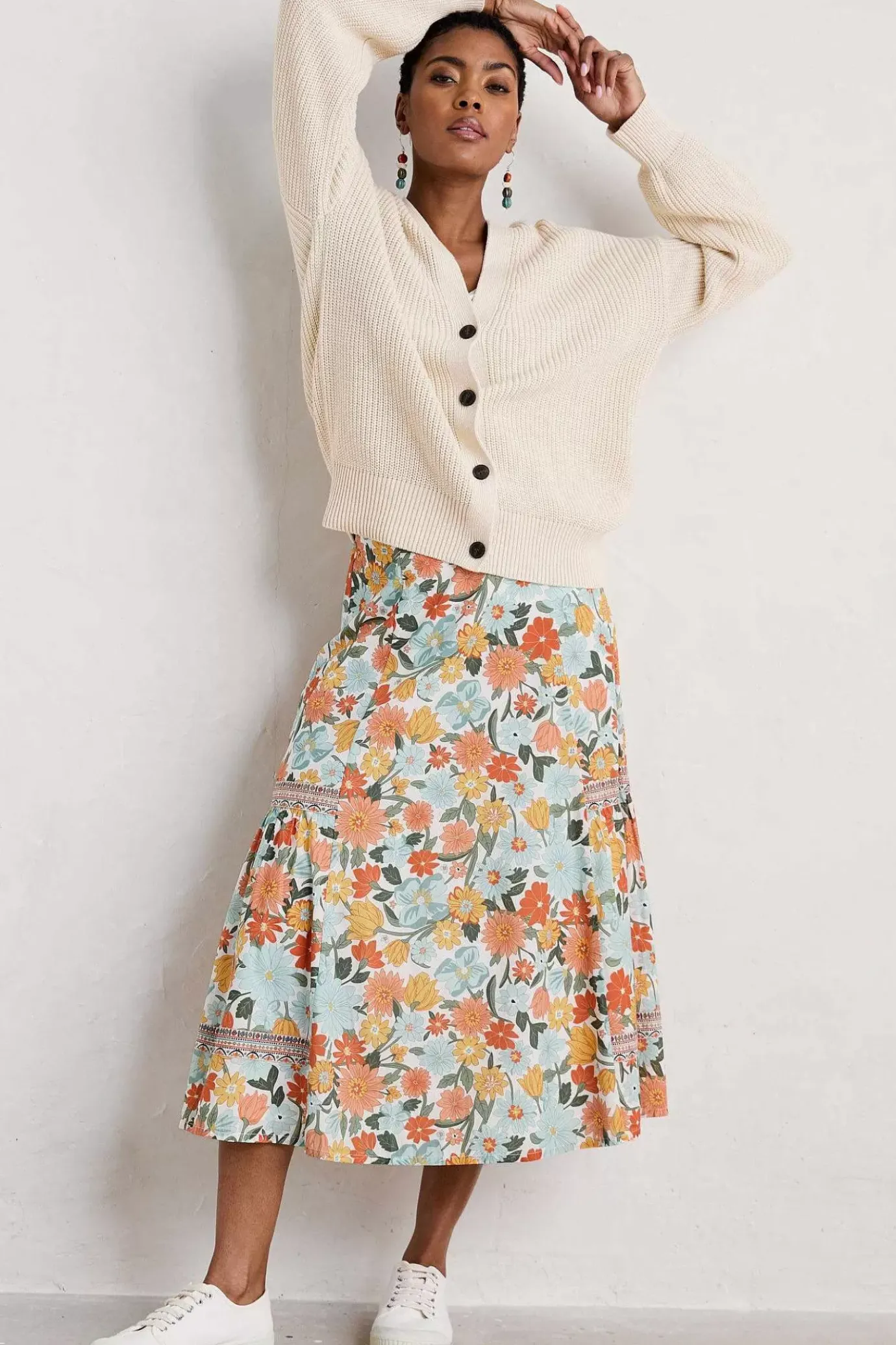 Seasalt Cornwall Heather Drifts Midi Skirt<Women Skirts