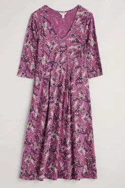 Seasalt Cornwall Helena V-Neck Jersey Midi Dress (Gots)<Women Dresses