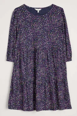 Seasalt Cornwall Heron Dip Tiered Jersey Dress<Women Dresses