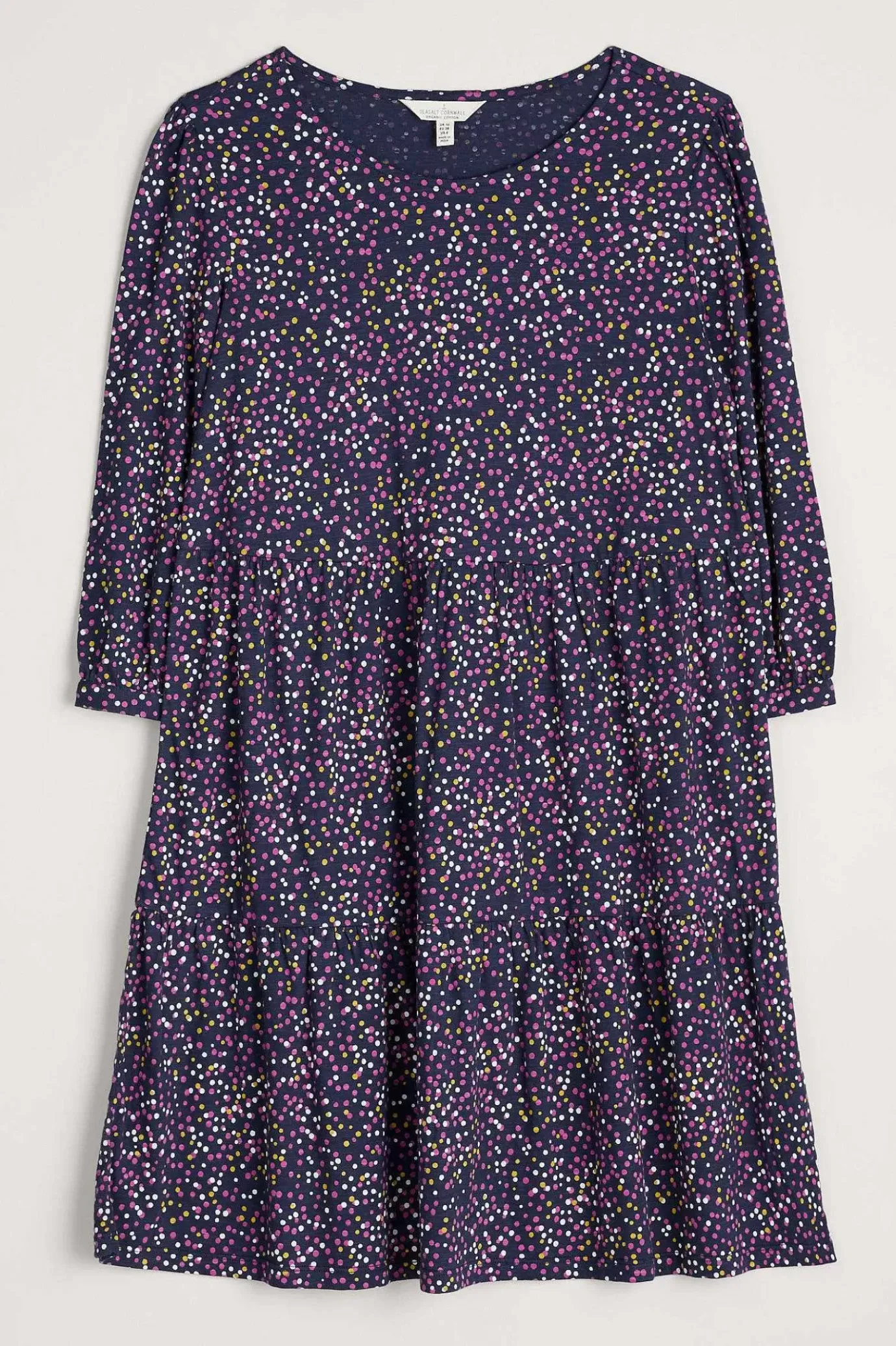 Seasalt Cornwall Heron Dip Tiered Jersey Dress<Women Dresses