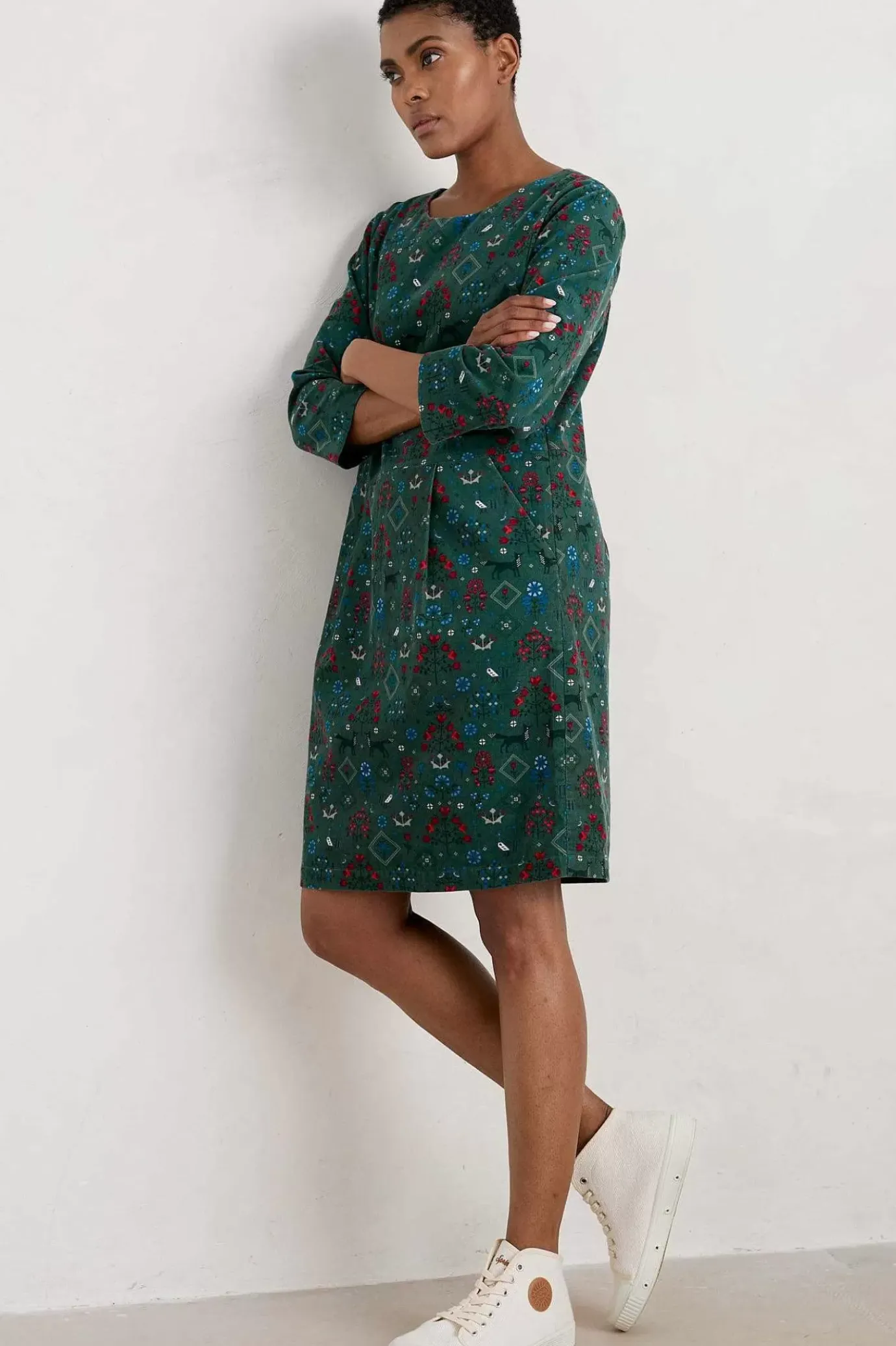 Seasalt Cornwall High Key Needlecord Dress<Women Dresses
