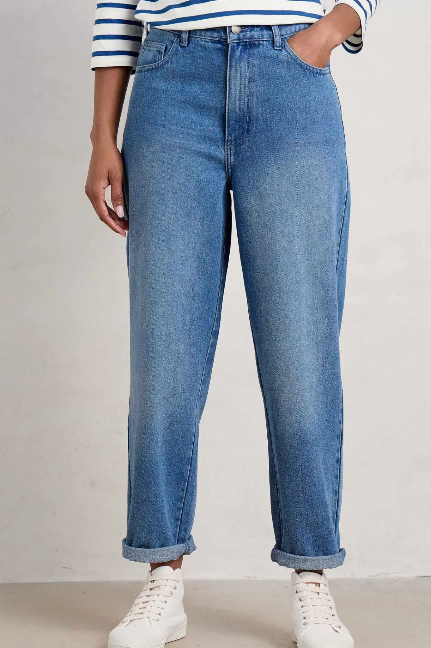 Seasalt Cornwall Honeydew Barrel Leg Jeans<Women Trousers & Shorts
