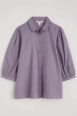 Seasalt Cornwall Hope Cottage Organic Cotton Check Blouse<Women Tops