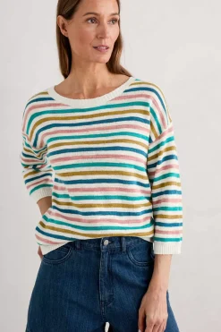 Seasalt Cornwall Knavock Striped Jumper<Women Knitwear