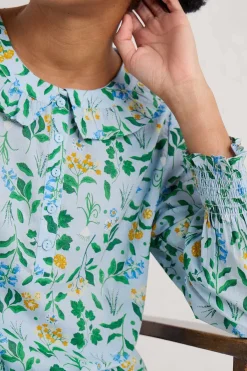 Seasalt Cornwall Last Leaf Printed Organic Cotton Top (Gots)<Women Tops