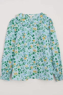 Seasalt Cornwall Last Leaf Printed Organic Cotton Top (Gots)<Women Tops