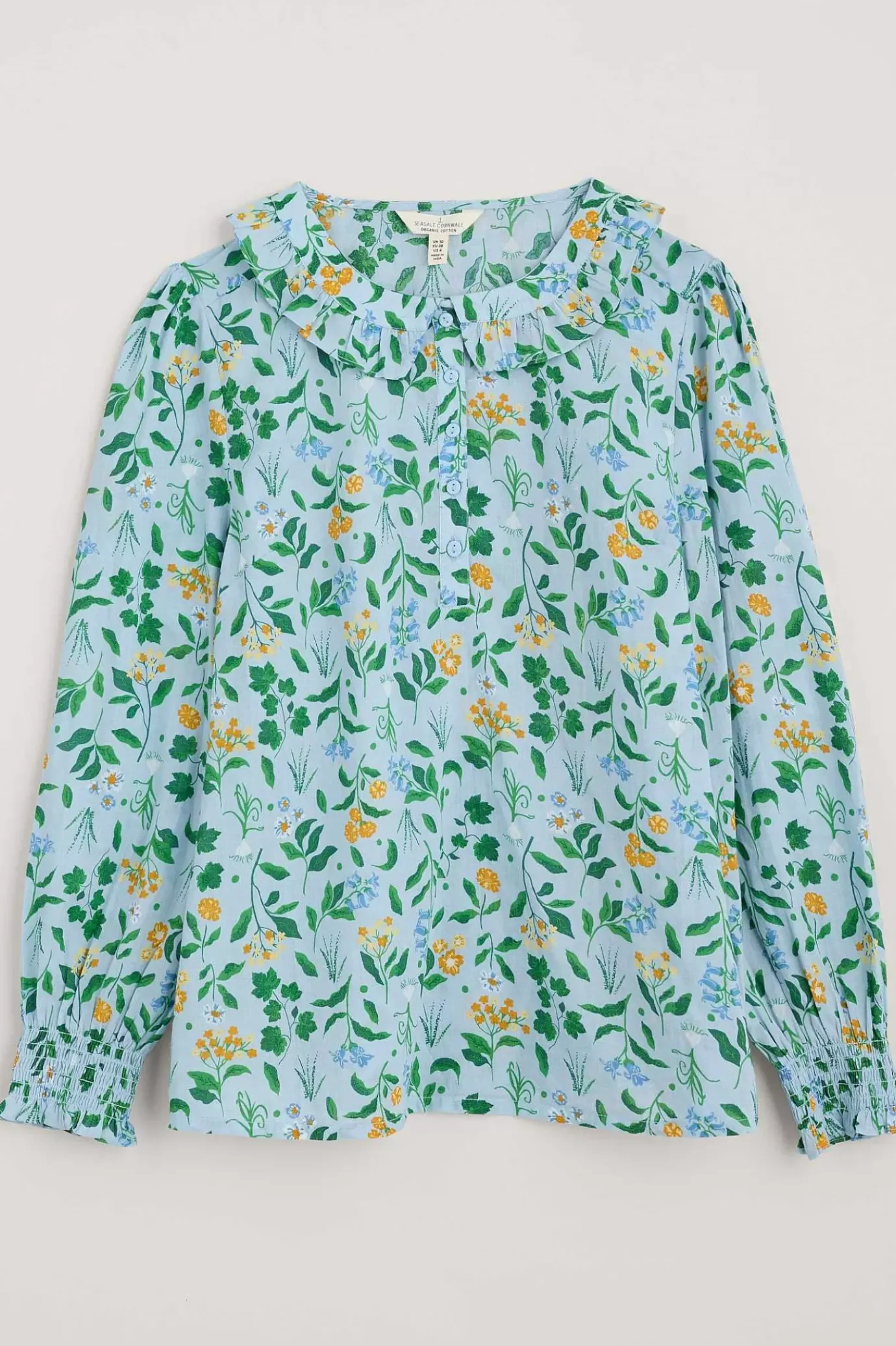 Seasalt Cornwall Last Leaf Printed Organic Cotton Top (Gots)<Women Tops