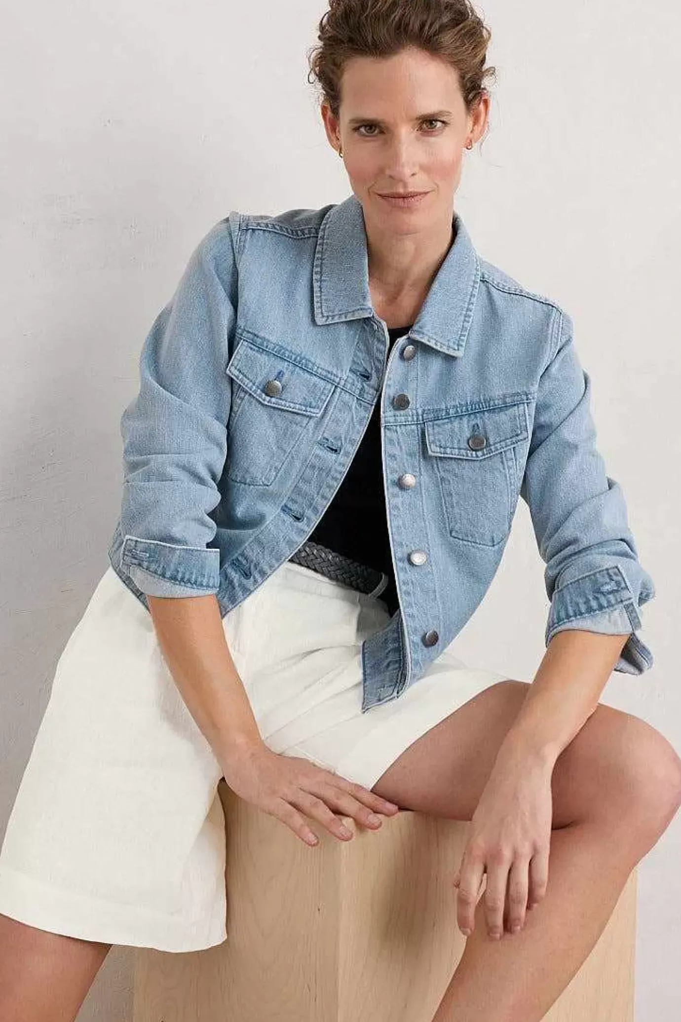 Seasalt Cornwall Levan Well Denim Jacket<Women Coats & Jackets
