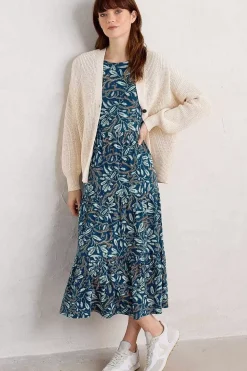 Seasalt Cornwall Line Strokes Short Sleeve Dress (Gots)<Women Dresses