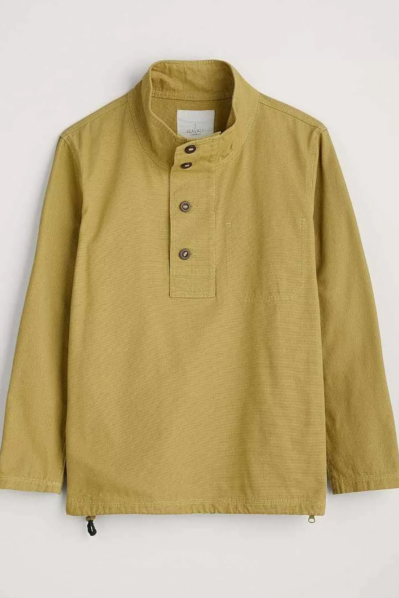 Seasalt Cornwall Men's Clay Stone Organic Cotton Pullover Smock<Men Tops & T-Shirts