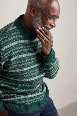 Seasalt Cornwall Men's Layline Fair Isle Jumper<Men Knitwear
