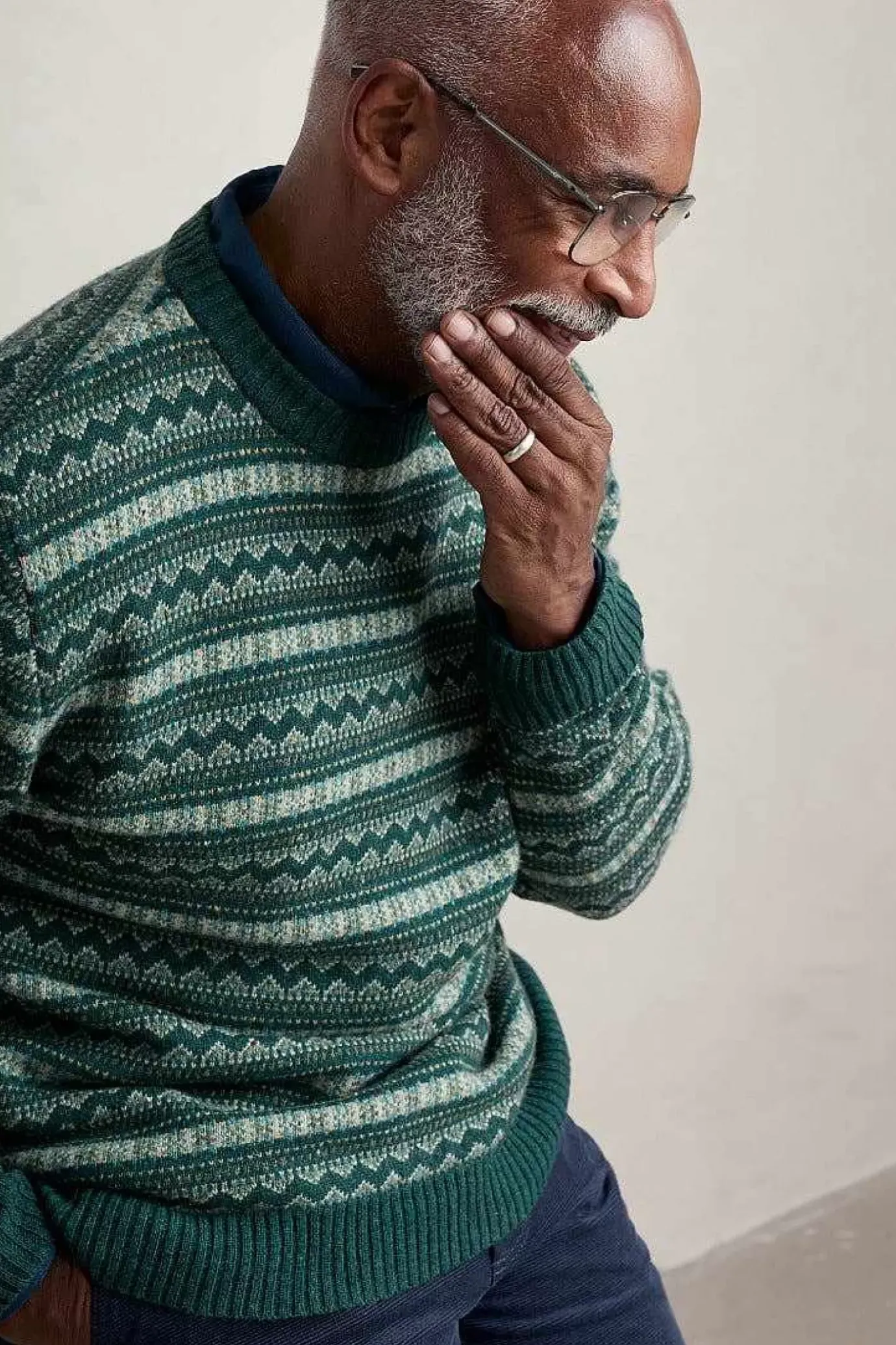 Seasalt Cornwall Men's Layline Fair Isle Jumper<Men Knitwear