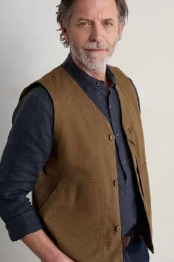 Seasalt Cornwall Men's Organic Cotton Metern Waistcoat<Men Coats & Jackets