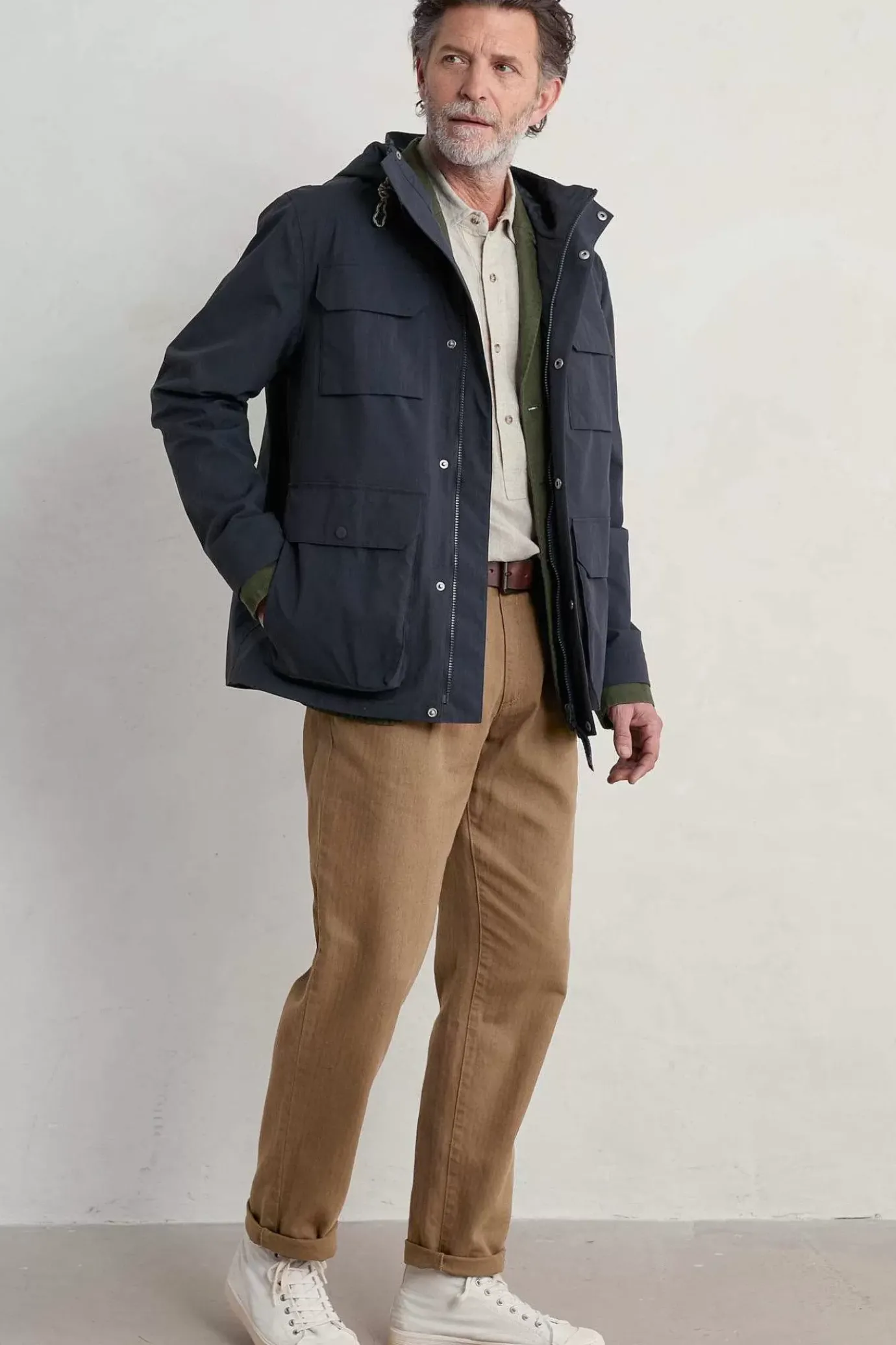 Seasalt Cornwall Men's Porthcurno Waterproof Jacket<Men Coats & Jackets