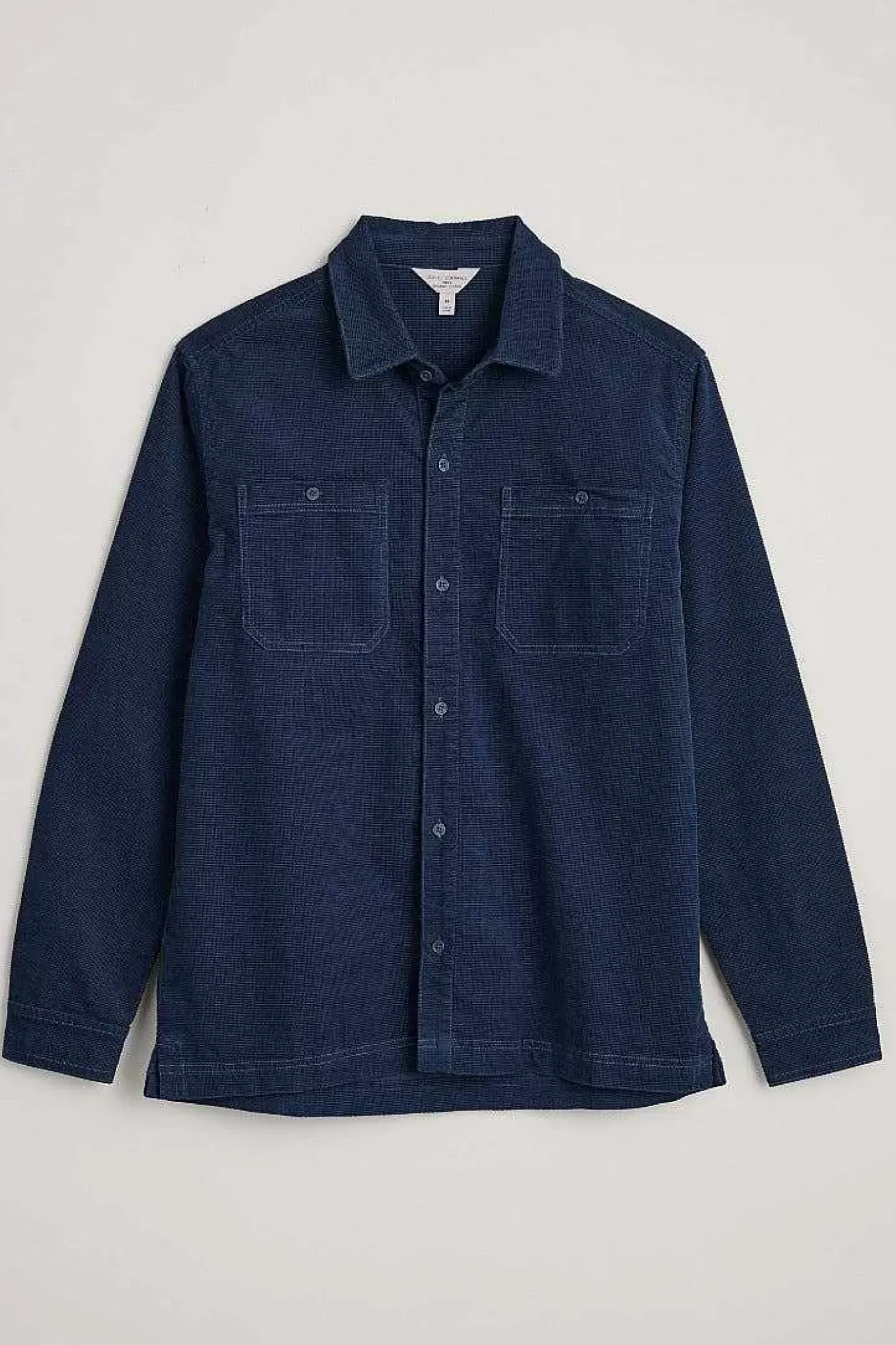 Seasalt Cornwall Men's Ropemaker Waffle Cord Overshirt<Men Shirts