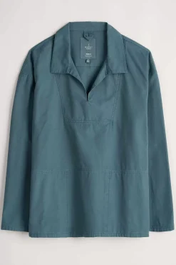 Seasalt Cornwall Men's Sidestone Cotton Canvas Smock<Men Tops & T-Shirts