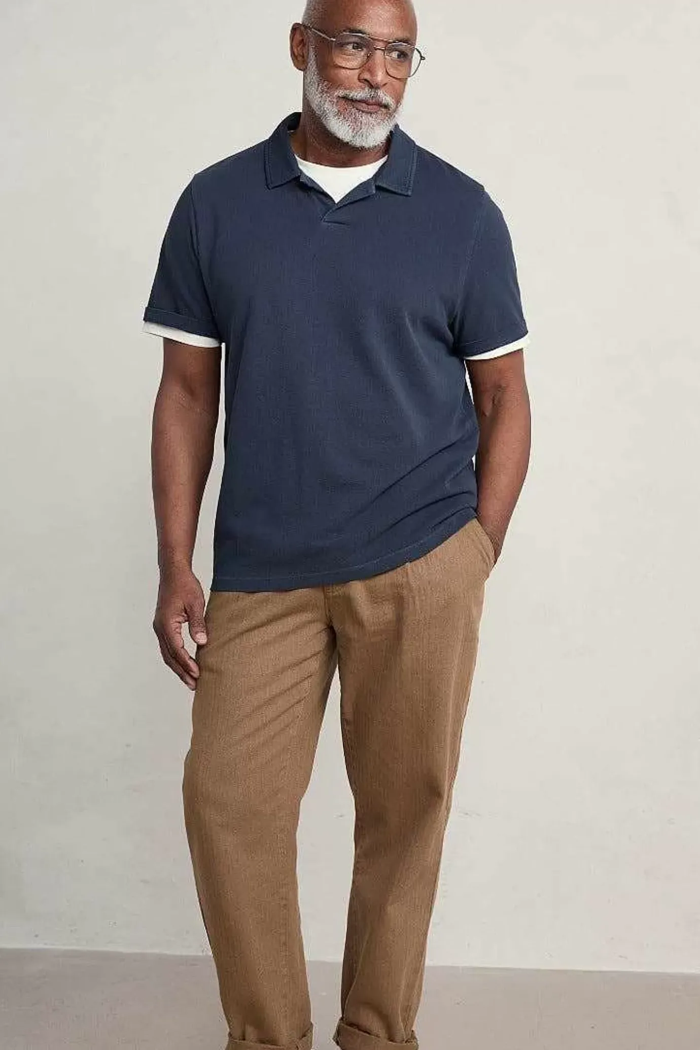 Seasalt Cornwall Men's Treve Organic Cotton Polo<Men Tops & T-Shirts