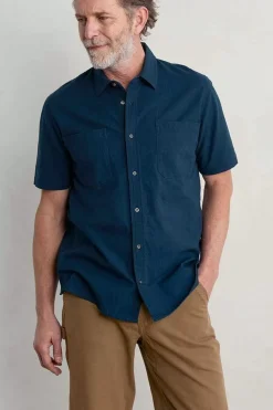Seasalt Cornwall Men's Trewavas Short Sleeve Shirt (Gots)<Men Tops & T-Shirts