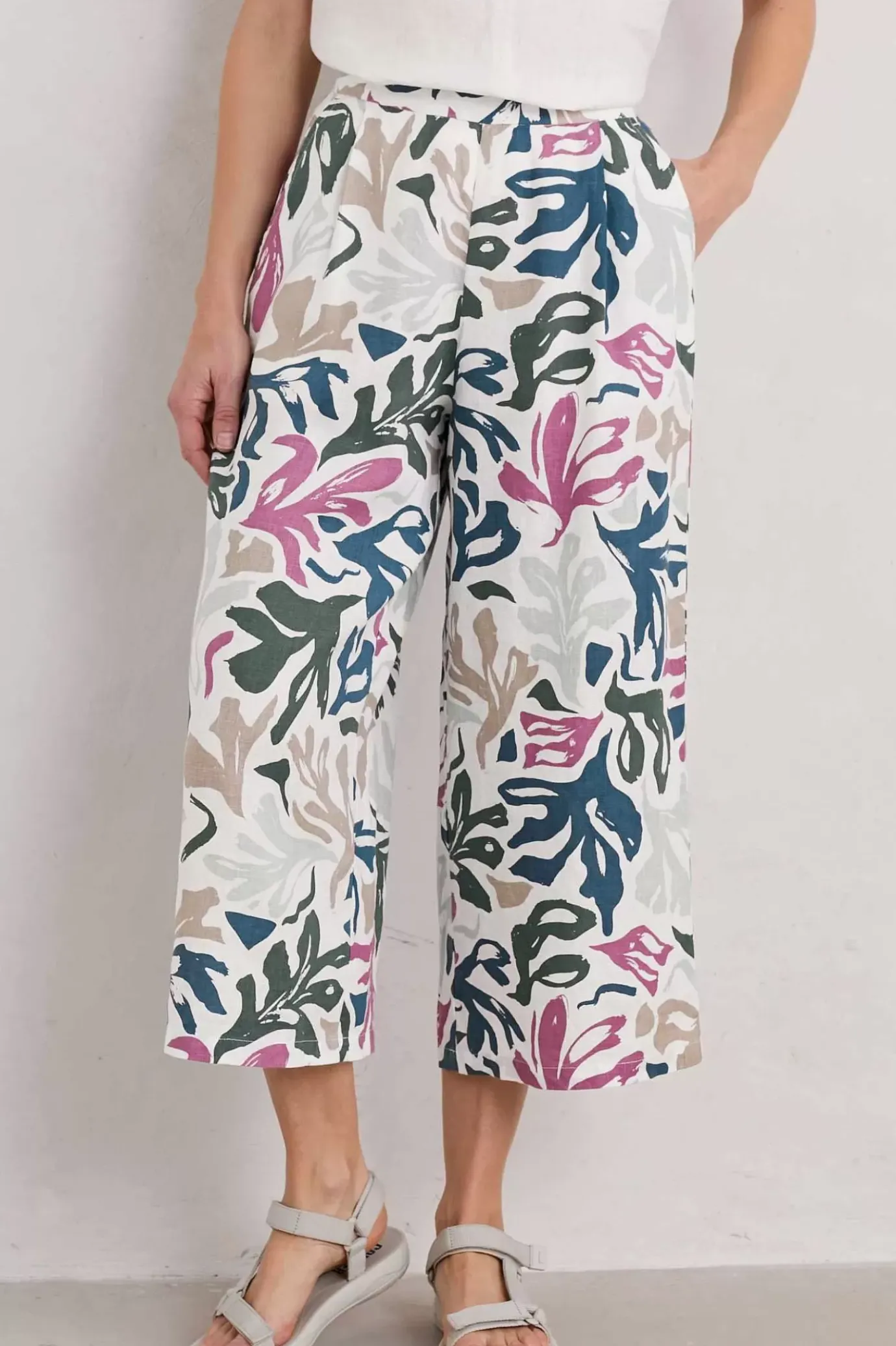 Seasalt Cornwall Peaceful Haven Linen Culottes<Women Trousers & Shorts