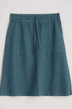 Seasalt Cornwall Pepper Moth Linen Skirt<Women Skirts