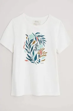 Seasalt Cornwall Printing Ink Organic Cotton T-Shirt<Women Tops