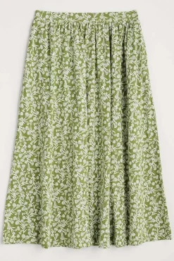 Seasalt Cornwall Ready Sail Printed Jersey Midi Skirt<Women Skirts