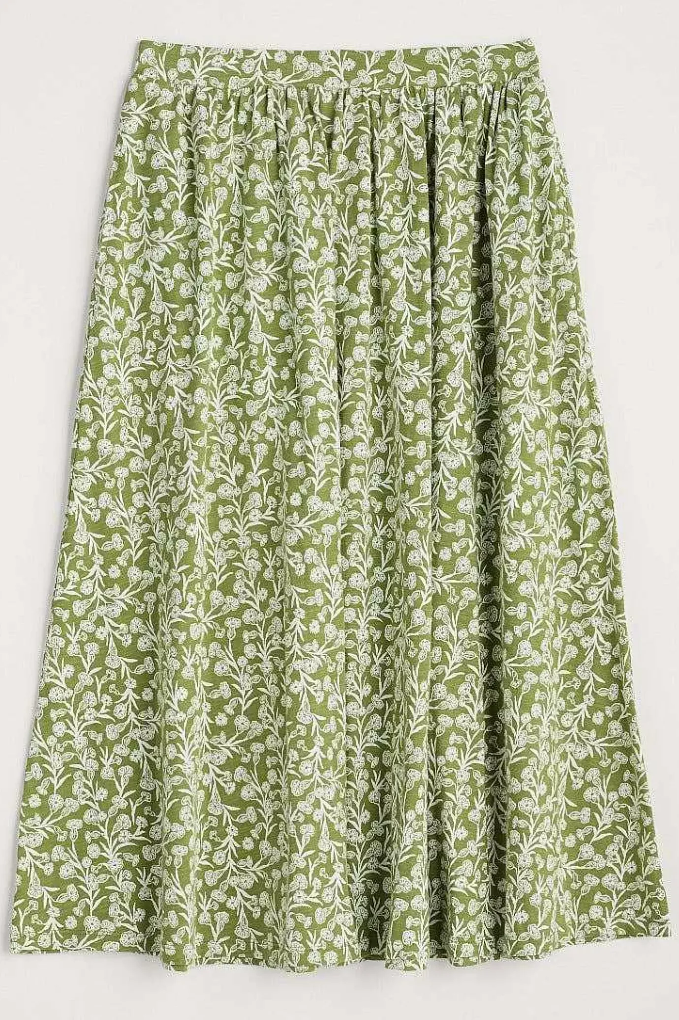 Seasalt Cornwall Ready Sail Printed Jersey Midi Skirt<Women Skirts
