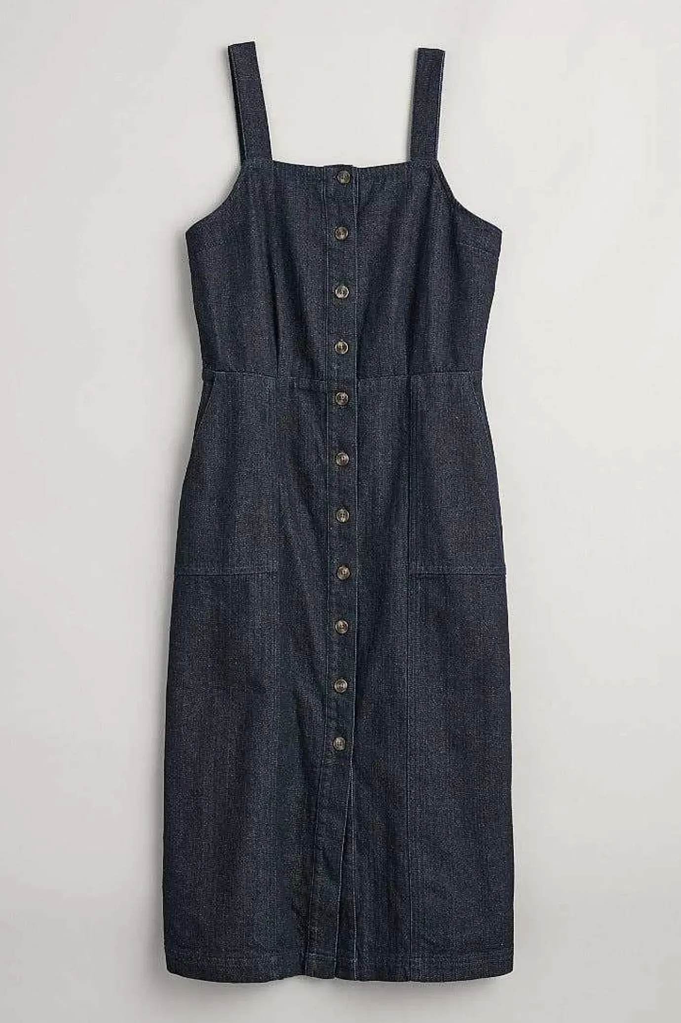 Seasalt Cornwall River Rock Midi Pinafore Dress<Women Dresses