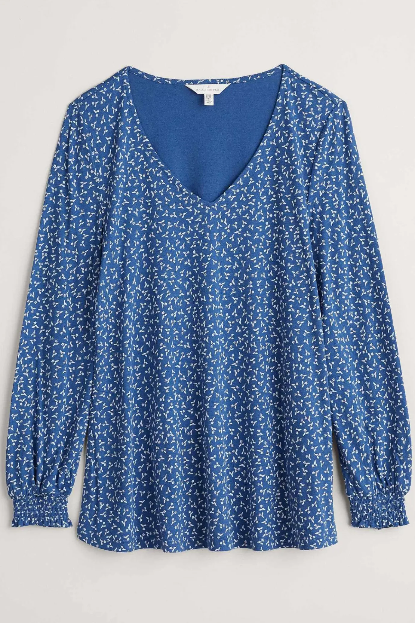 Seasalt Cornwall Rosehip Jersey V-Neck Top<Women Tops