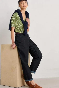 Seasalt Cornwall Rosehip V-Neck Jersey Top<Women Tops