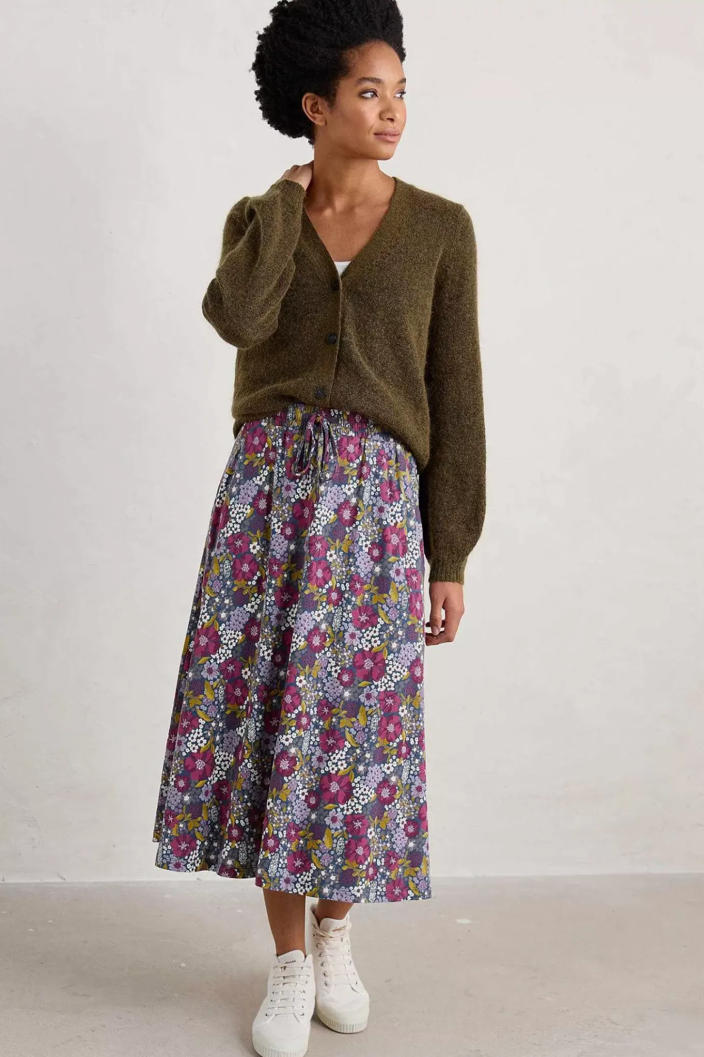 Seasalt Cornwall Script Editor Midi Skirt<Women Skirts