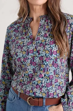 Seasalt Cornwall Sea Flow Printed Top<Women Tops