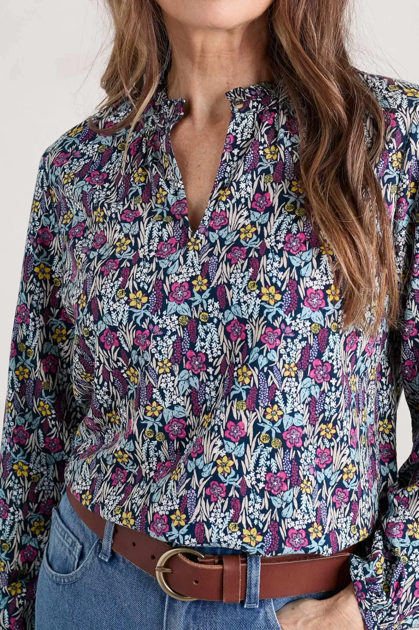 Seasalt Cornwall Sea Flow Printed Top<Women Tops